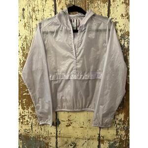 Girls Nike windbreaker foldable jacket size Medium 8/10 lilac purple